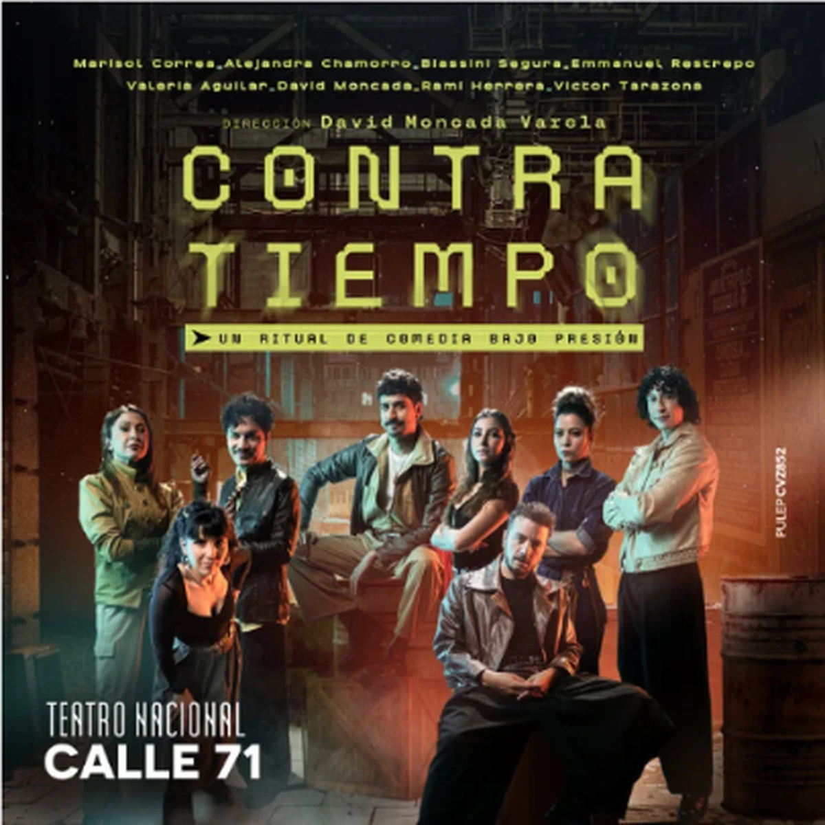 Afiche oficial de Contratiempo en Teatro Nacional