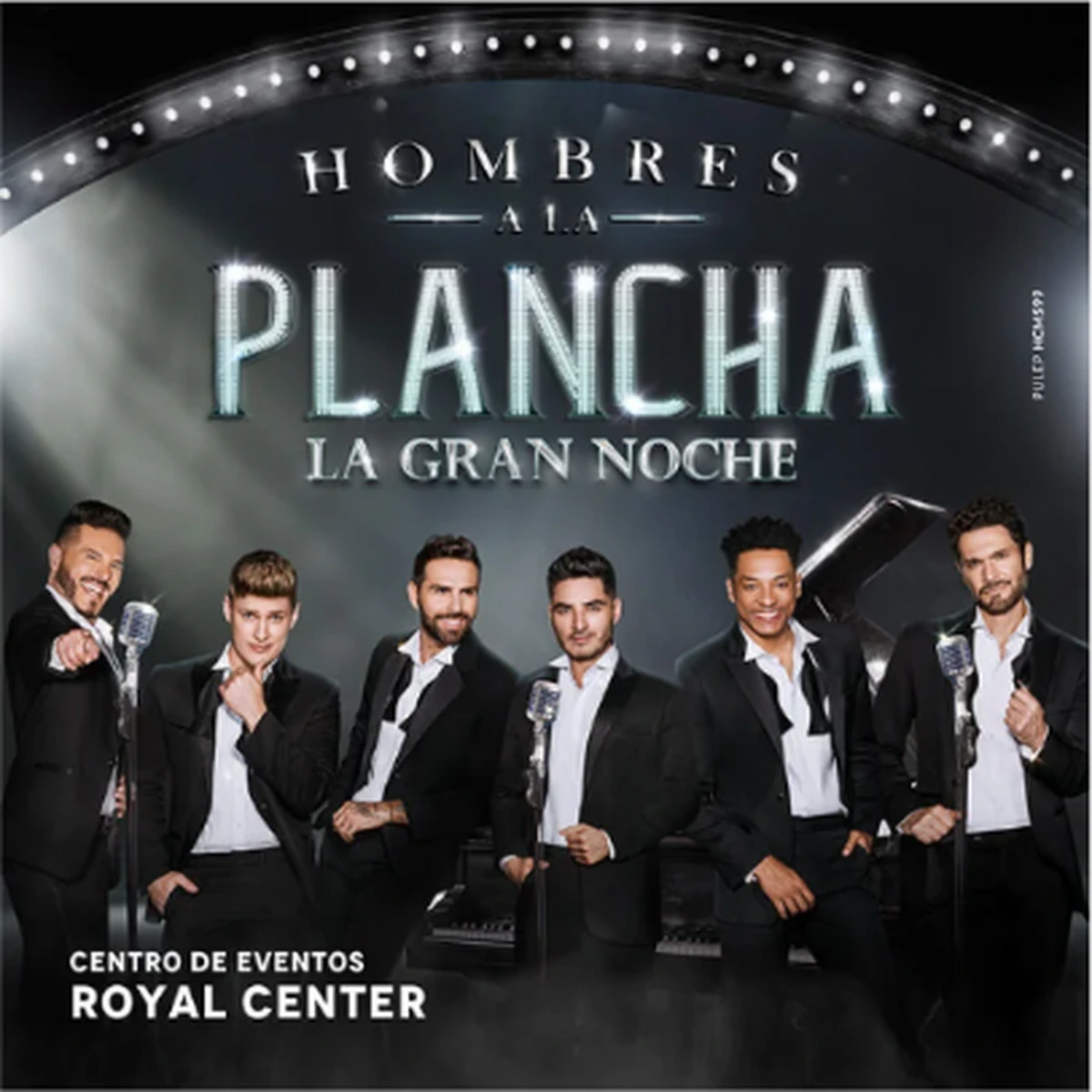 Afiche oficial de Hombres a la Plancha: La Gran Noche en Teatro Nacional