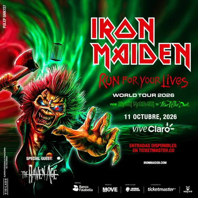 IRON MAIDEN | RUN FOR YOUR LIVES WORLD TOUR 2026