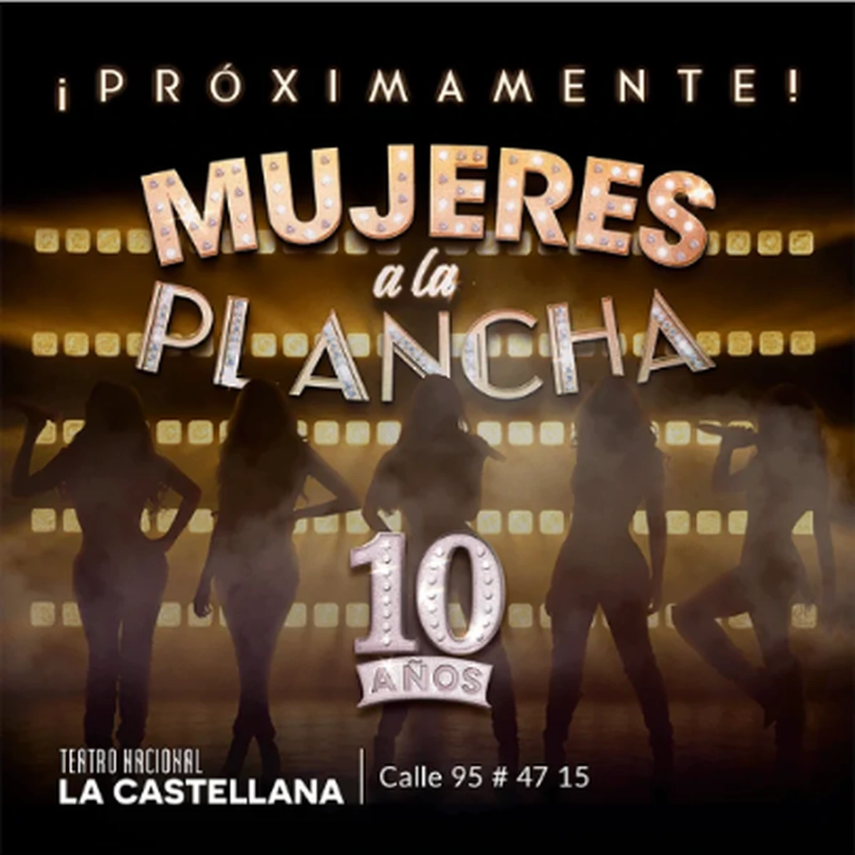 Afiche oficial de Mujeres a la Plancha en Teatro Nacional