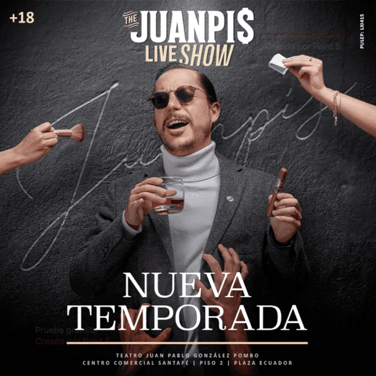 Pieza oficial de The Juanpis Live Show temporada agosto a octubre de 2026