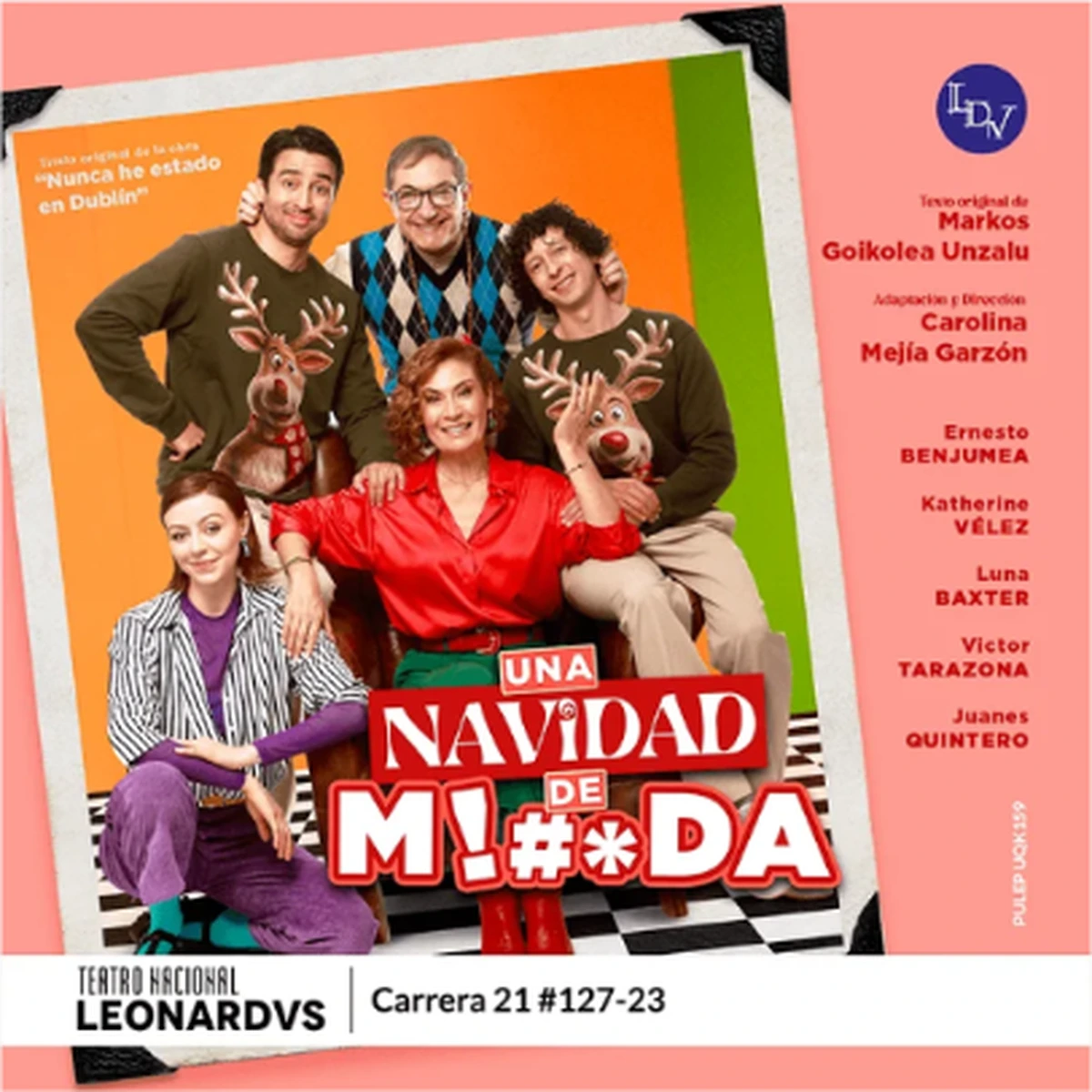 Afiche oficial de Una Navidad de Mierda en Teatro Nacional